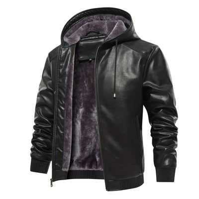 INVACHI Faux Leather Jacket
