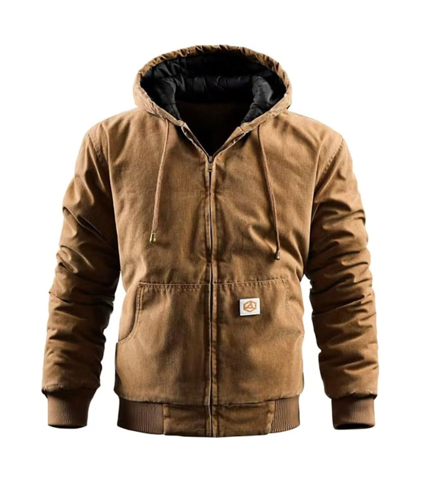 INVACHI Men's Warm Cotton Work Coat