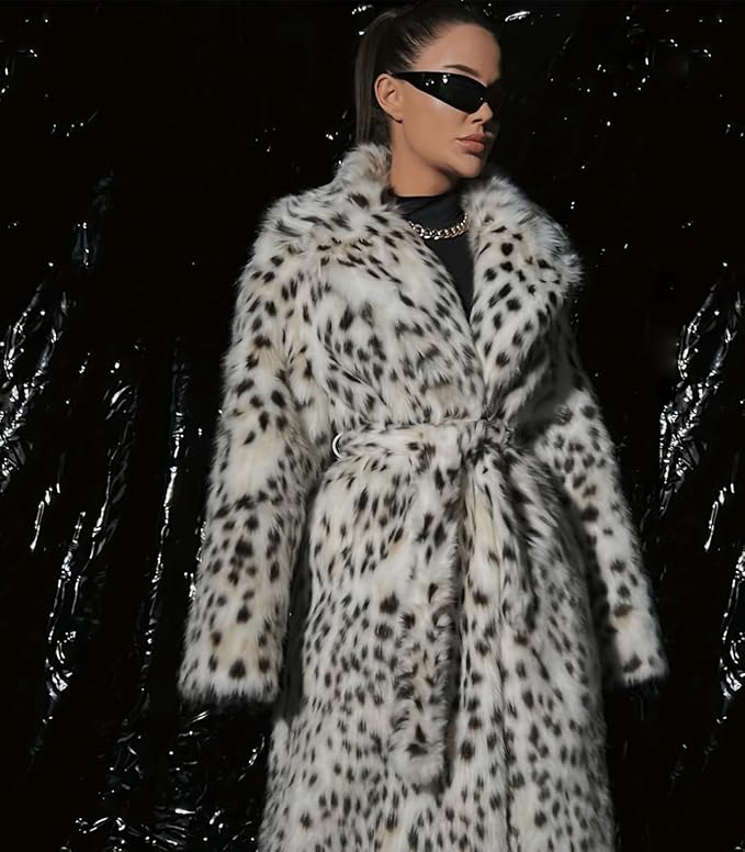 INVACHI Women's Faux Fur Coat