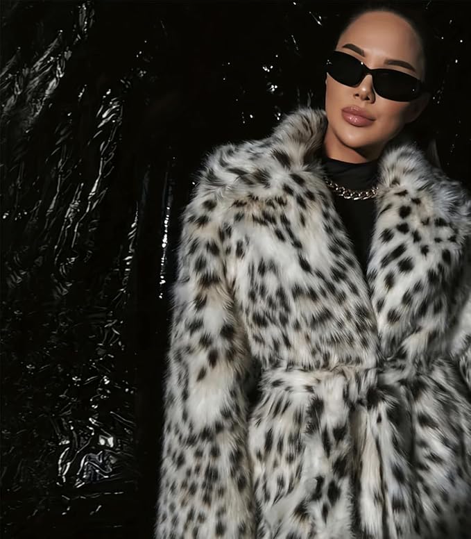 INVACHI Women's Faux Fur Coat